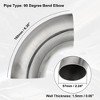 Unique Bargains 90 Degree Exhaust Elbow Pipe for Car Modified Exhaust System - 3 of 4