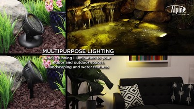 Black Weatherproof LED Outdoor Spotlight with Transformer