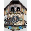 One Day Musical Cuckoo Clock Cottage – 12 in Dancers & Moving Waterwheel – Hand-painted Flowers By River City Clocks - 2 of 4
