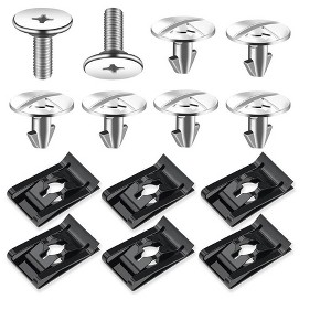 Itopfox Lower Engine Cover Pin Screws - Premium Radiator Access Cover Pin Clips, Splash Shield Bolt Screw Fastener Clip - 14 Pieces - 1 of 4