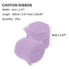 Unique Bargains Ribbon for Crafts Wrapping Christmas Decorative Polyester 196.85"x1.57" 2 Pcs - 2 of 4