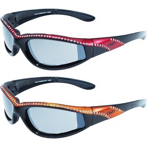 2 Pairs of Global Vision Eyewear Marilyn 11 Safety Motorcycle Glasses - 1 of 4