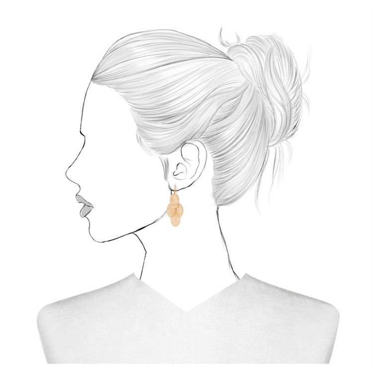 Filigree Chandelier Drop Earrings - A New Day&#8482; Gold: Steel &#38; Brass, Fish Hook Closure, 3 of 3