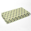Bacati - Mod Dots Green Yellow Beige Chocolate 100 percent Cotton Universal Baby US Standard Crib or Toddler Bed Fitted Sheet - 3 of 4