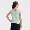 Girls' Short Sleeve Lace Trim T-Shirt - art class™ - 2 of 3