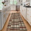 Indoor Modern Area Rugs Retro Striped Plaid Distressed Carpet For Living Room Bedroom Washable Soft Floor Mat Office Home Decor - 4 of 4