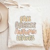 City Creek Prints Fall Breeze Autumn Leaves Canvas Tote Bag - 15x16 - Natural - 2 of 2