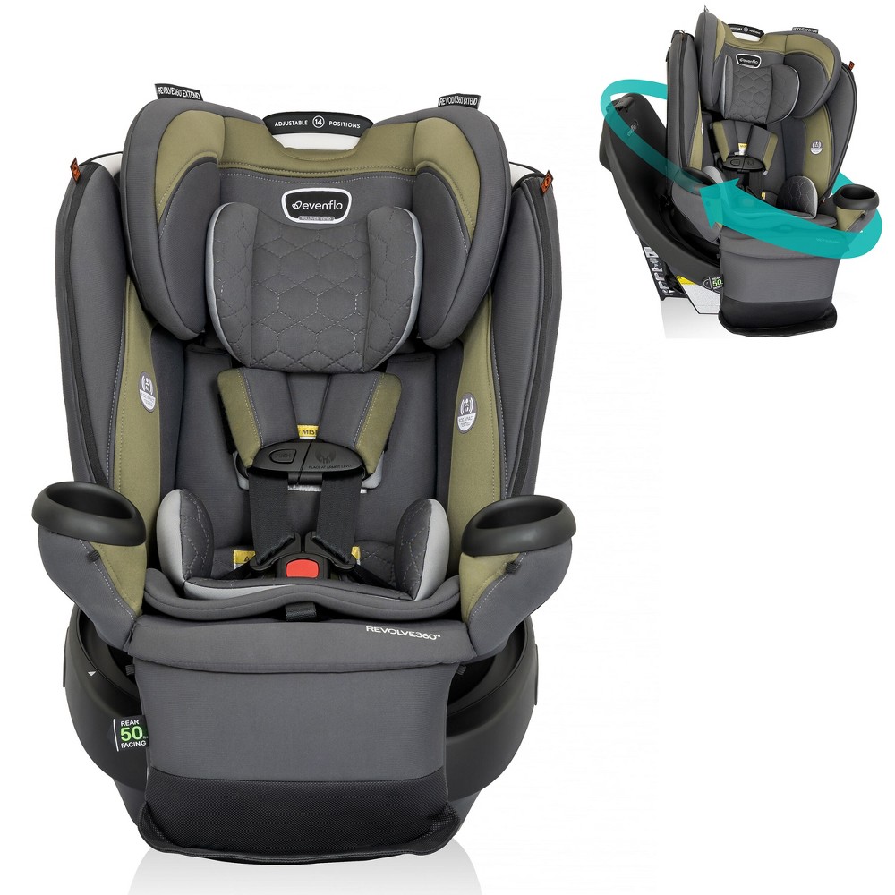 Evenflo Revolve 360 Extend All-in-One Rotational Convertible Car Seat with Quick Clean Cover - Rockland -  89036238