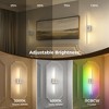 YANSUN 2-Pack Indoor Wall Lights, 1-Head LED, RGB+CCT, App & Remote Control, Music Sync, Dynamic Flow, 28.15in Rod - 2 of 4