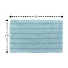 Knightsbridge Linear 220 GSF Reversible Bath Rug 17 x 24 - Light Blue - 2 of 4
