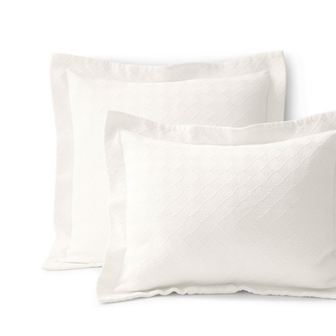 Basketweave Cotton Matelasse Pillow Sham - image 1 of 4