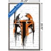 Trends International Star Wars: Saga - Boba Fett Black And Orange Framed Wall Poster Prints - 3 of 4