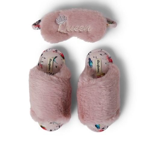 Dearfoam faux 2024 fur slippers