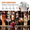 VEVOR Wine Glass Polisher Machine, 5-Brush Glass Polishing Machine, 330 Cups/Hour Electric Commercial Glass Polisher for Champagne Glasses, Silver - 4 of 4