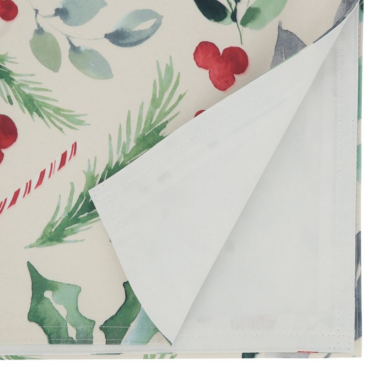 Saro Lifestyle Holiday Table Runner With Christmas Foliage and Candy Canes, 2 of 4