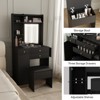 ELECWISH Small Vanity Table with Mirror, Chair and Storage Stool - 4 of 4