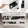Whisen Pre-Assembled Floating Wall-Mounted Bathroom Vanity with Stone Resin Sink, U-Shaped Storage Drawers - 4 of 4