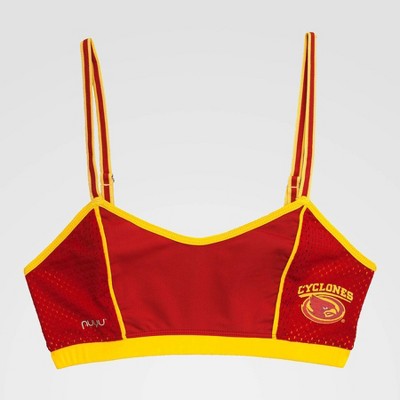 NCAA Iowa State Cyclones Sporty Bralette with Back Straps - Crimson L