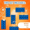 Strictly Briks Classic Bricks Starter Kit, Blue, 96 Pieces, 2x4 Studs, 100% Compatible with All Major Brick Brands - 3 of 4
