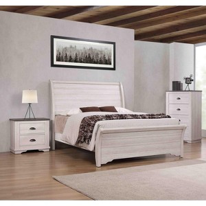 Okak Modern Wooden Dresser for Bedroom with 4 Drawers, Storage Chest of Drawers Nightstand Bed Side Cabinet for Living Room Hallway - 1 of 4