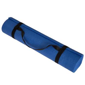 Gymax Large Yoga Mat 7' x 5' x 8 mm Thick Workout Mats for Home Gym  Flooring Blue 