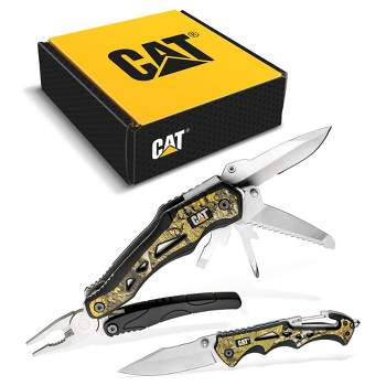 Cat 2 Piece Multi-Tool and Knife Gift Box Set with Realtree Camo