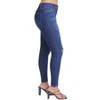 YMI Womens Essentials High Rise 5 Pocket Skinny Jeans, Made with Recycled Fibers - 3 of 4