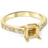 Pompeii3 Diamond Semi Mount Engagement Setting Mounting Gold Ring - 4 of 4