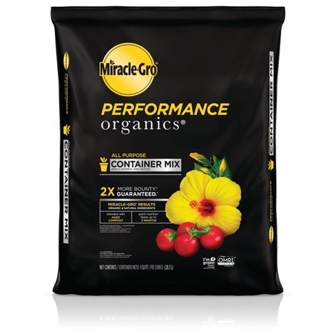 Miracle Gro Performance Organics All, Miracle Gro Garden Soil 2 Cu Ft Home Depot