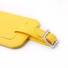 Unique Bargains PU Leather Identifier Name Address ID Labels Travel Tags Yellow 2 Pcs - 2 of 4