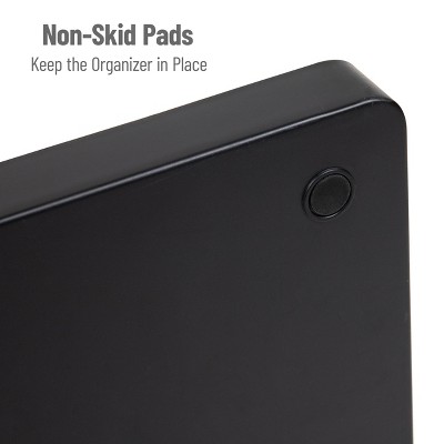 Black High Impact Polystyrene 14-Compartment Food Storage Station