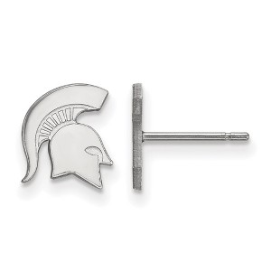 Black Bow Jewelry Sterling Silver Michigan State Spartans NCAA Post Earrings - 1 of 3