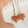 Sonateomber Gold Long Chain Threader Earrings for Women - Fashion Statement Drop Dangle Thread Earrings Jewelry Gift - 4 of 4