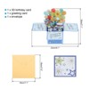 Unique Bargains 3D Pop-Out Gold Foil Birthday Card with Greeting Card and Envelope - 2 of 4