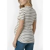Women's Women's Crew Neck Side-Ruched Maternity Short Sleeve Top | Motherhood Maternity - 2 of 3