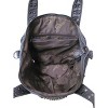 Amerileather Q Metal Crossbones – Patched Top Grain Lambskin Shoulder Bag with Edgy Styling and Sculpted Design - 4 of 4