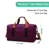 Luupatchy Large Capacity Travel Bag, Dry Wet Separation , For Travel, Fitness Yoga, Weekend Tote Overnight Bag - 3 of 4