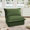 Modern Chenille Fabric Accent Chair With 1 Big Back Cushion And 2 Big Pillows,Single Couch,Slipcovered Chair,Single Sofa-Maison Boucle - 2 of 4