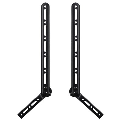 Black Steel Adjustable Universal TV Sound Bar Mount Bracket