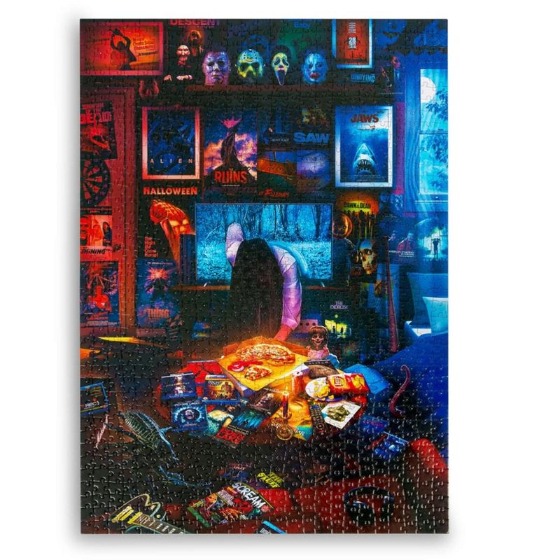 Toynk House of Horrors and Scary Movies 1000 Piece Jigsaw Puzzle By Rachid Lotf, 3 of 8