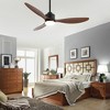 Airsurfer 52-Inch White Ceiling Fan with Remote, Reversible DC Motor, 3 ABS Blades & Color-Changing LED Light - 3 of 4