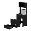 Dressing Table with Flip Top LED Illuminated Mirror, Vanity Table with Internal Storage Area and Removable Stool - The Pop Home - 3 of 4