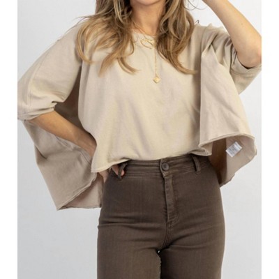 Women's NEW HORIZON RAW CUT TEE - MIOU MUSE