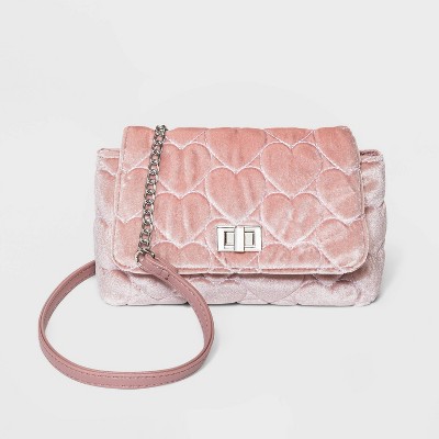 velvet pink bag