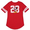 Ladies Mickey Mouse Fashion Shirt - Mickey & Minnie Mouse Baseball Jersey - Disney Mickey Mouse Button Down Baseball Jersey - image 2 of 4