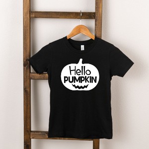 The Juniper Shop Hello Pumpkin Face Kids Short Sleeve Tee - 1 of 2