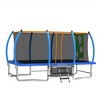 Whisen Outdoor Rectangle Trampoline with Safety Enclosure, 8 Poles, 4 W-Shaped Legs and Ladder - 2 of 4