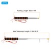 Unique Bargains Stainless Steel Telescopic Portable Sponge Handle Flag Poles 8.2 Feet Orange 2 Pcs - 2 of 4