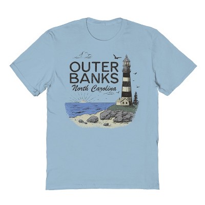 Rerun Island Men's Outer Banks Short Sleeve Graphic Cotton T-shirt