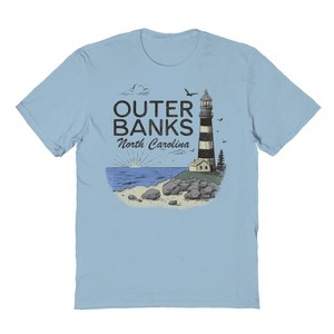 Rerun Island Men's Outer Banks Short Sleeve Graphic Cotton T-shirt - 1 of 1